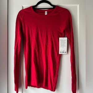 Lululemon Swiftly tech long sleeve shirt size 6 red